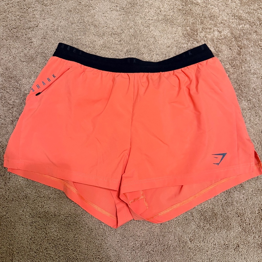 Gymshark Sport Run 3" Shorts - Aerospace Orange XXL